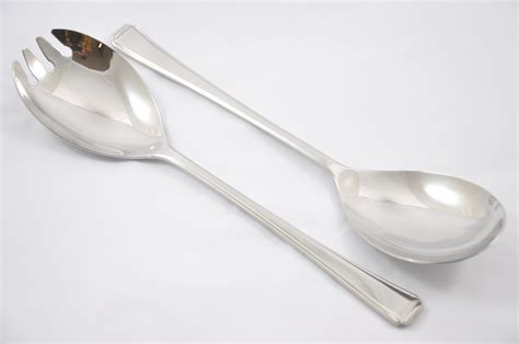Vintage mariposa salad serving set vegetable servers utensils aluminum 1993. Kings Pattern Stainless Steel Salad Servers Gift Boxed ...