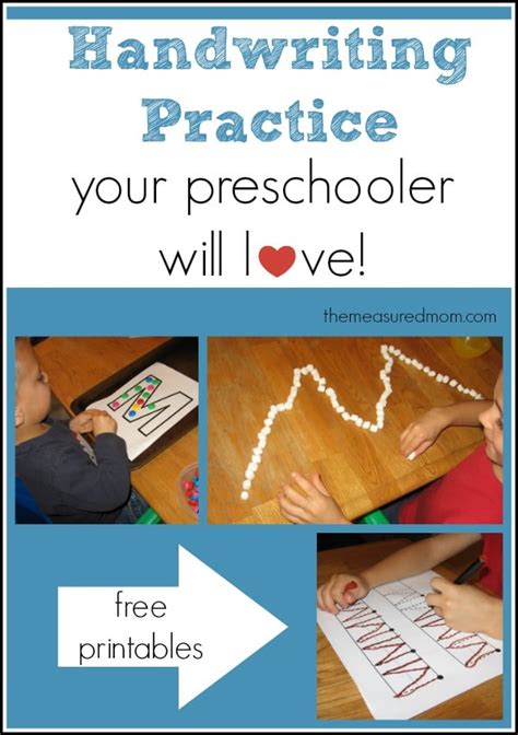 fun handwriting practice  preschoolers  letter