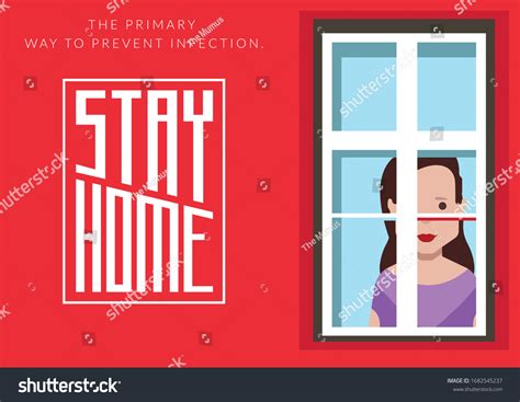 Stay Home Save Lives Logo Vector Stock Vector Royalty Free 1682545237