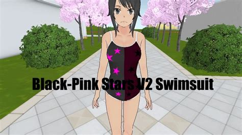 Black Pink Stars V2 Swimsuit At Yandere Simulator Nexus Mods And