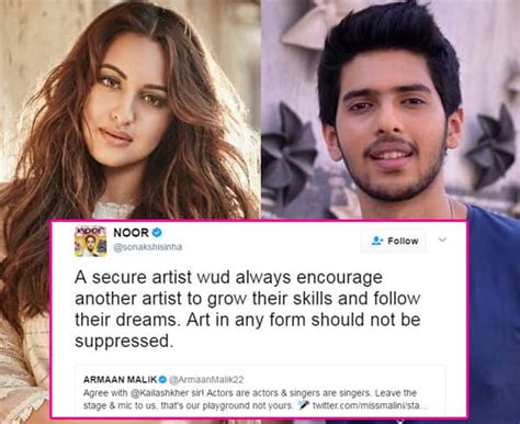 Sonakshi Sinha Takes On Armaan Malik Calls Him Insecure On Social Media Bollywood News