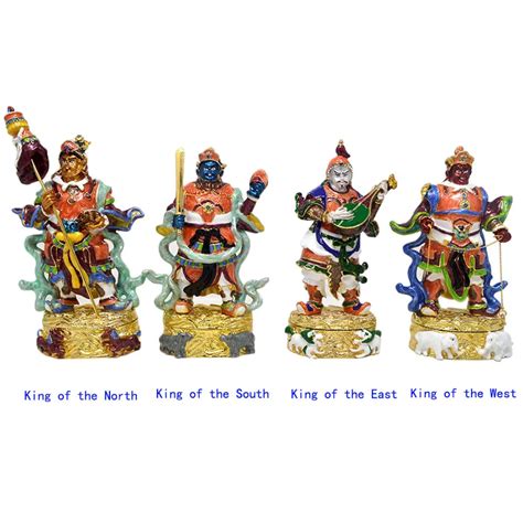 Fengshuisale Feng Shui Bejeweled 4 Heaven Kings Set W3647 In Figurines