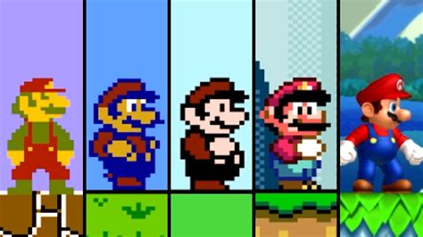 Evolution Of First Levels In 2d Super Mario Games 1985 2022 Youtube