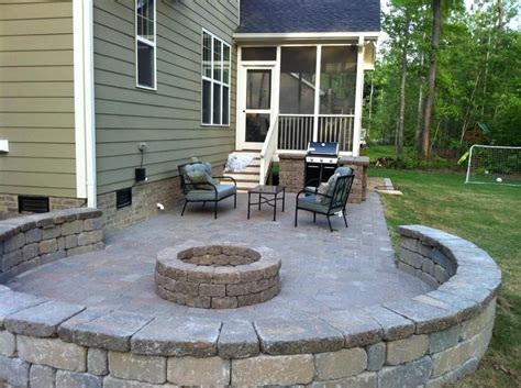 Ideas on how to diy concrete fire pit: Patio, Pavers, Fire Pit, Pergola instead of screen porch ...