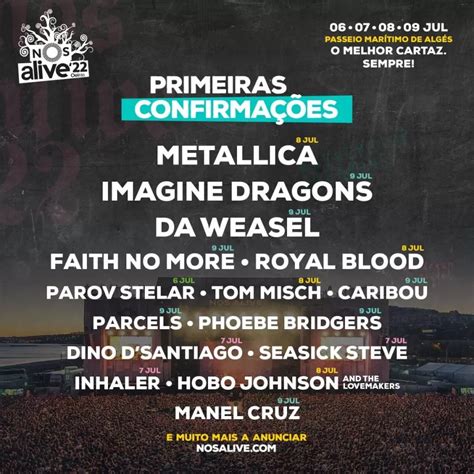 Nos Alive Festival 2022 06072022 4 Days Oeiras Portugal