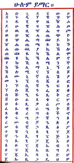 69 Ethiopian Alphabet Ideas Alphabet Amharic Language Ethiopian