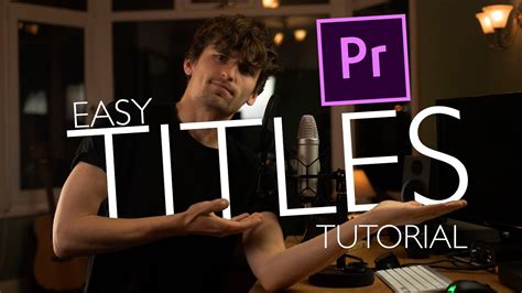 Beginner Titles With Linear Wipe Effect Premiere Pro Tutorial Youtube