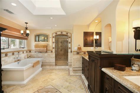 The interior design the classic spanish bathroom is spacious and visually divided into several areas, between which there is no direct connection at first glance. Spanish Revival Master Bath - Mediterranean - Bathroom ...
