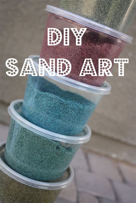 But sand art is also a fun activity you can make on your own or with your children. Beach Sand Art ~ The Red Balloon