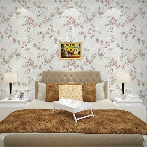 Opt for a monochromatic design with a metallic accent to give a room an elegant sophistication, or use colorful floral wallpaper to accent a bright, youthful kitchen or bedroom. Yellow, Green, Pink, Beige Country Garden Floral Wallpaper Bedroom Wall Coverings Flower Wall ...