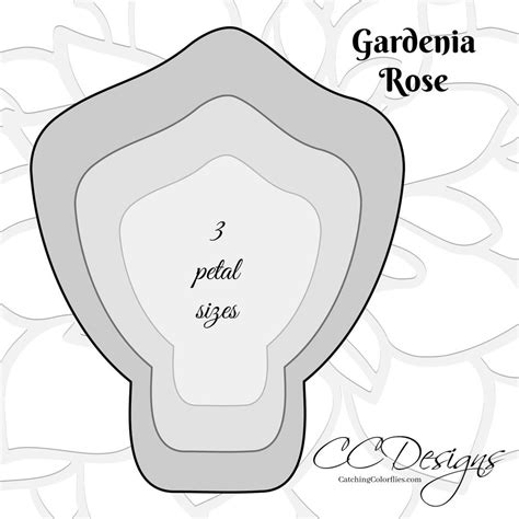 Description product reviews paper flower svg files & printable pdf templates with instructions. Gardenia Rose Giant Flower Template | Paper flower template, Giant flower templates, Giant paper ...