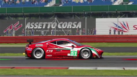 Assetto Corsa Ferrari 458 GT2 Silverstone Setup 2 02 827 YouTube