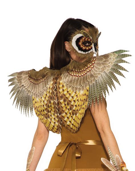 Feathered Womens Adult Bird Animal Costume Accessory Owl Wing