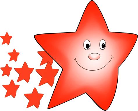 Stars Clipart On Transparent Background Cute Star Red Star Clipart