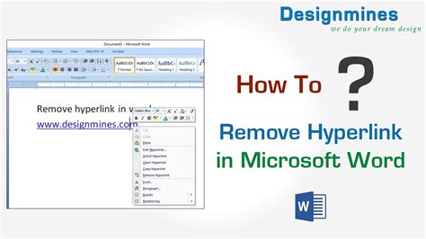 Hyperlink in Word Document - YouTube