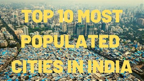 Top 10 Most Populated Cities In India Youtube