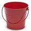 Red Galvanised Steel Serving Bucket Medium 155cm
