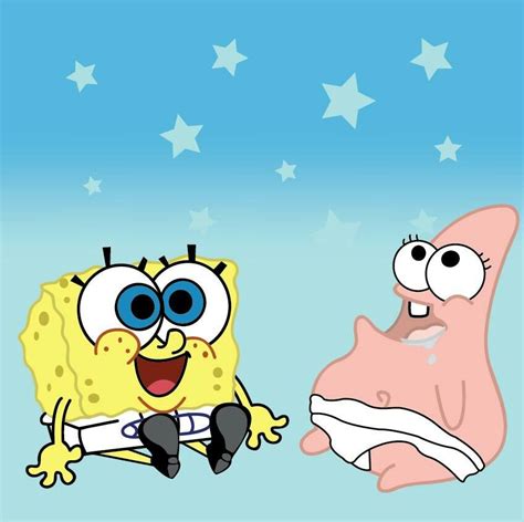 You could download the wallpaper as well as use it for your desktop computer. Baby Spongebob and Patrick | Spongebob drawings, Cute cartoon wallpapers, Spongebob