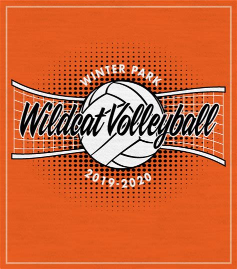 8715 Volleyball T Shirt With Net And Ball High School Shirts