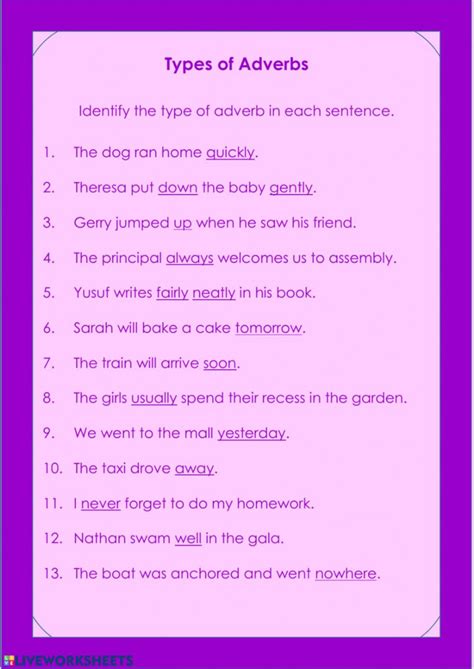 Adverbs Of Frequency Printable Worksheet My XXX Hot Girl