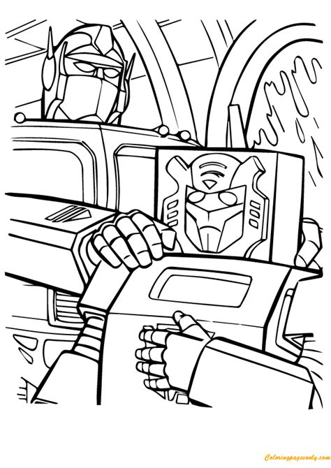 Here are the top 20 printable transformers coloring pages to kindle interest among children: Transformers Tall and Small Coloring Page - Free Coloring Pages Online