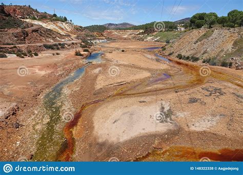 Rio Tinto River Near Nerva In Spain Stock Photo Image Of