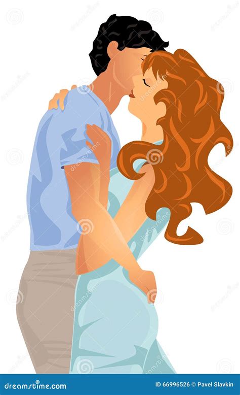 baisers de jeunes couples illustration de vecteur illustration du femme 66996526