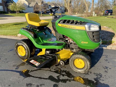 John Deere E100 42in Lawn Mower Tractor Tow Cart For Sale In Bartlett Il Offerup