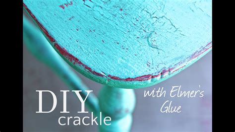 How to make furniture look old with crackled paint | homesteady. Crackle Paint, and Distress your furniture with Elmer's ...
