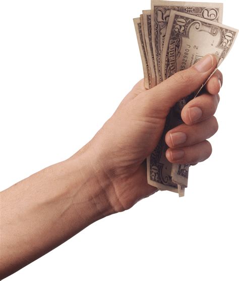 Hand Holding Cash Money Transparent PNG StickPNG