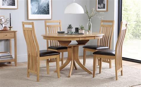 How to pick the right dining table and chairs a space saver dining table has unique features and mechanisms that allow you to extend it to create a huge dining surface. 2020 Latest Oak Extending Dining Tables And 4 Chairs