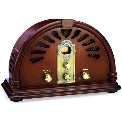Clearclick Classic Vintage Retro Style Amfm Radio With Bluetooth