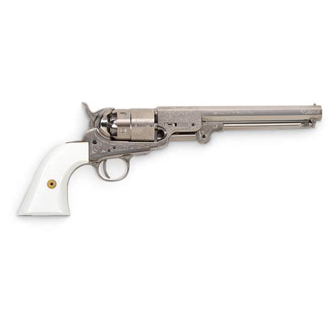 Traditions 1851 Navy Engraved 44 Caliber Black Powder Revolver
