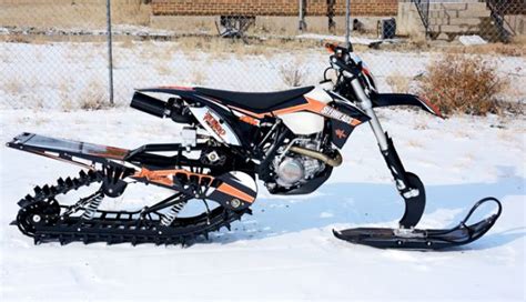 The sand is really good. SnoWest Snow Bike Project: KTM 500 Turbo | Snow Bike World