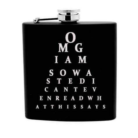 Funny Drinking Quote Flask Oz Black Stainless Steel Laser Etsy
