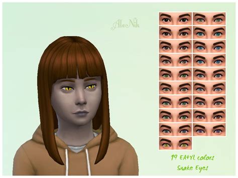 Eyes In 19 Colors Ea Defaultyellow Blind Style Found In Tsr