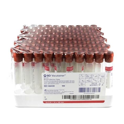 Bd Vacutainer Plus Plastic Blood Collection Tubes Bd Sst Off