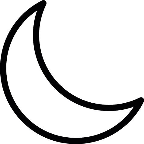 Crescent Moon Vector Svg Icon Svg Repo