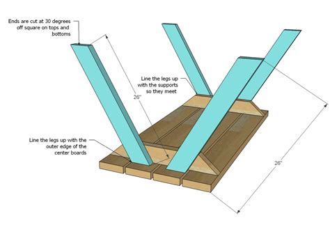 Wood Us Idea More Picnic Table Plans Using 2x6