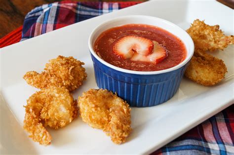 And it's true, that sauce is so good you could eat it with a spoon. Coconut Shrimp with Strawberry Dipping Sauce - Tara's ...