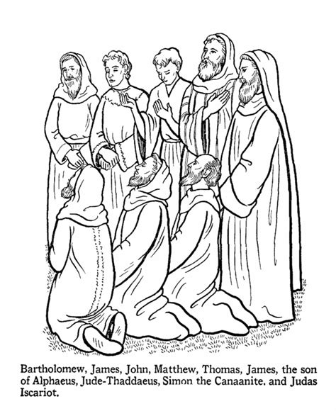 12 Disciples Coloring Page