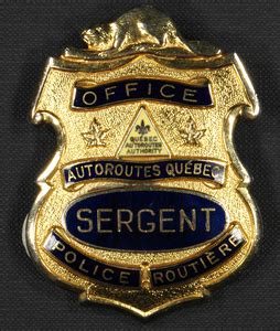 Trouvez insigne dans art et objets de collection | vous voulez embellir votre espace ou le réduire? Patrimoine de la Sûreté du Québec | Insigne de poitrine ...