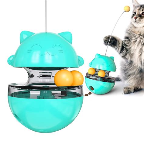 Cat Tumbler Toy Ball Kitten Roly Poly Treat Toys Kitty Slow Food