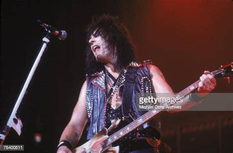 Bass Player Nikki Sixx Of The Hard Rock Band Motley Crue Performs On