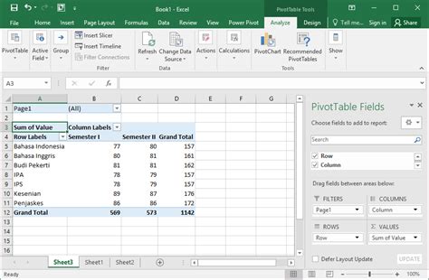 Cara Menciptakan Pivot Table Dari Beberapa Sheet Di Excel Tips And Trik