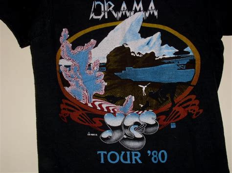 Vintage Yes Band Concert Tour Shirt Vintage 1980 Drama Roger Dean Grailed