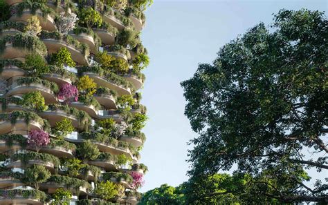 Urban Forest Wieżowiec Tonący W Roślinności Point Of Design