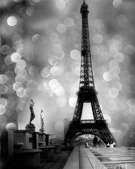 Paris Eiffel Tower Surreal Black And White Photography Eiffel Tower