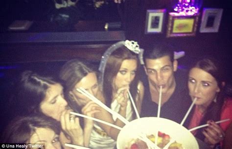 The Saturdays Una Healy Looks Worse For Wear After Celebrating Hen