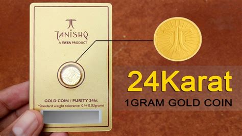 Tanishq 1gram 24karat Gold Coin Youtube